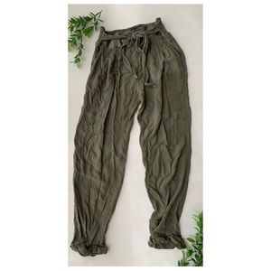Needs to be steamed, Flowy Army Pants